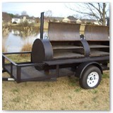 8' x 30" Charcoal wood smoker